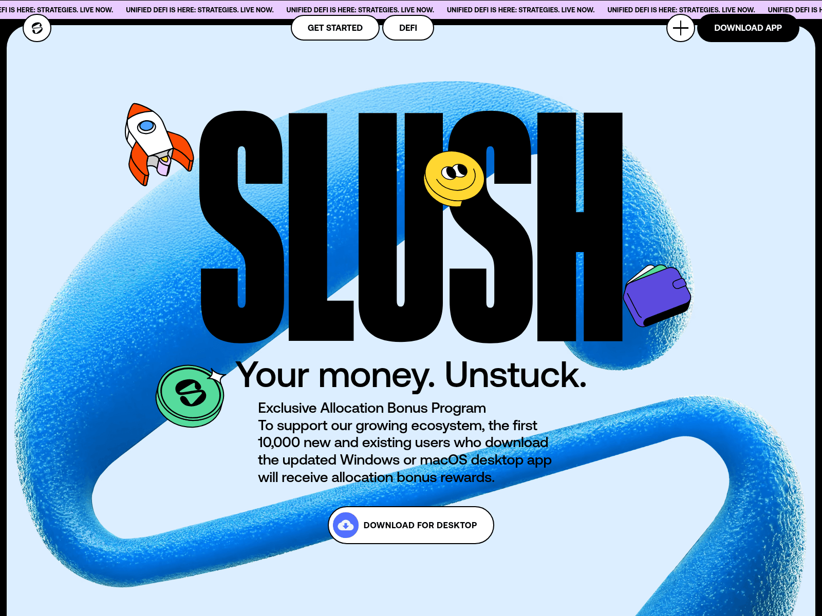 Screenshot of slush-app.net