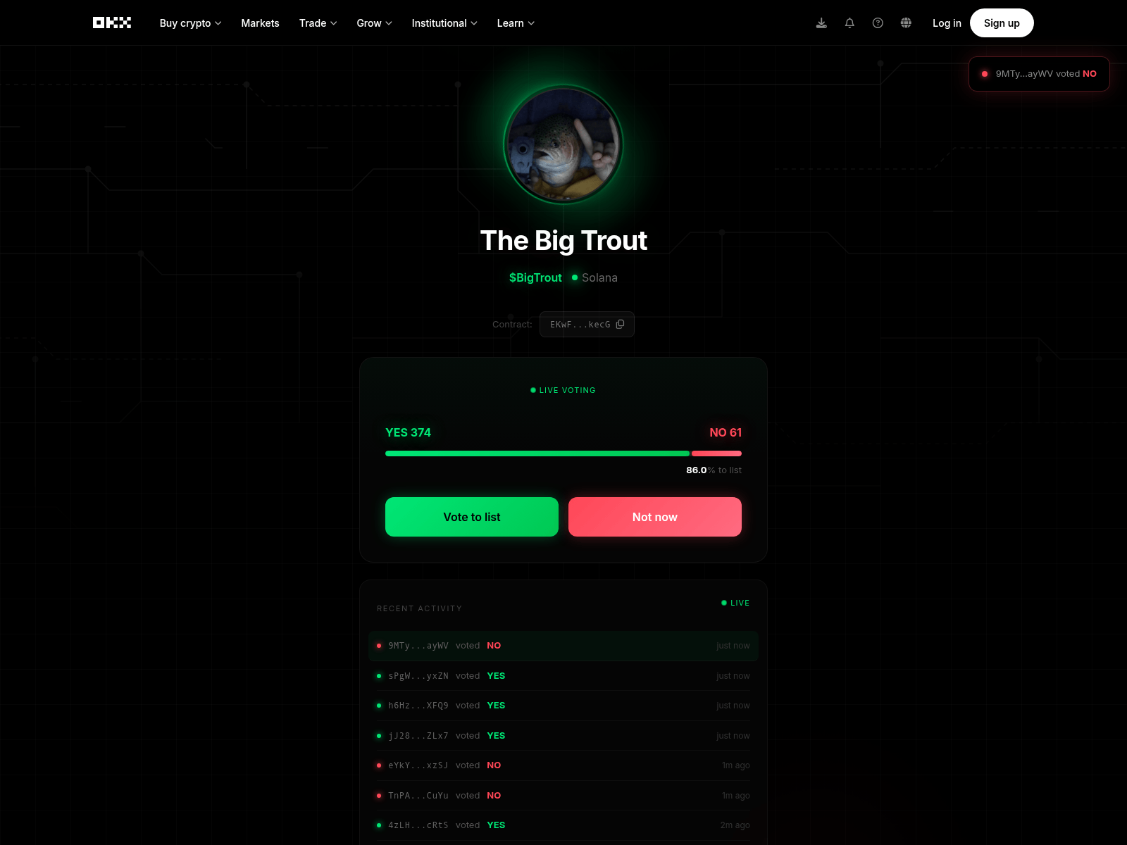 Screenshot of okxvotings.info