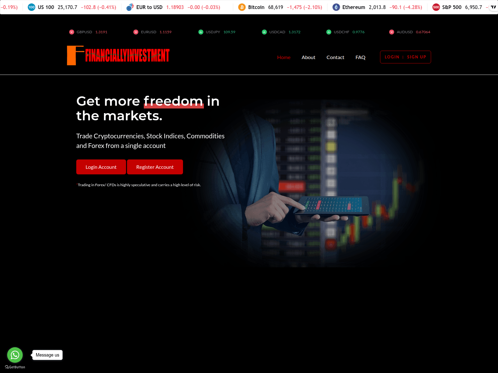 Screenshot of prostartegies.live