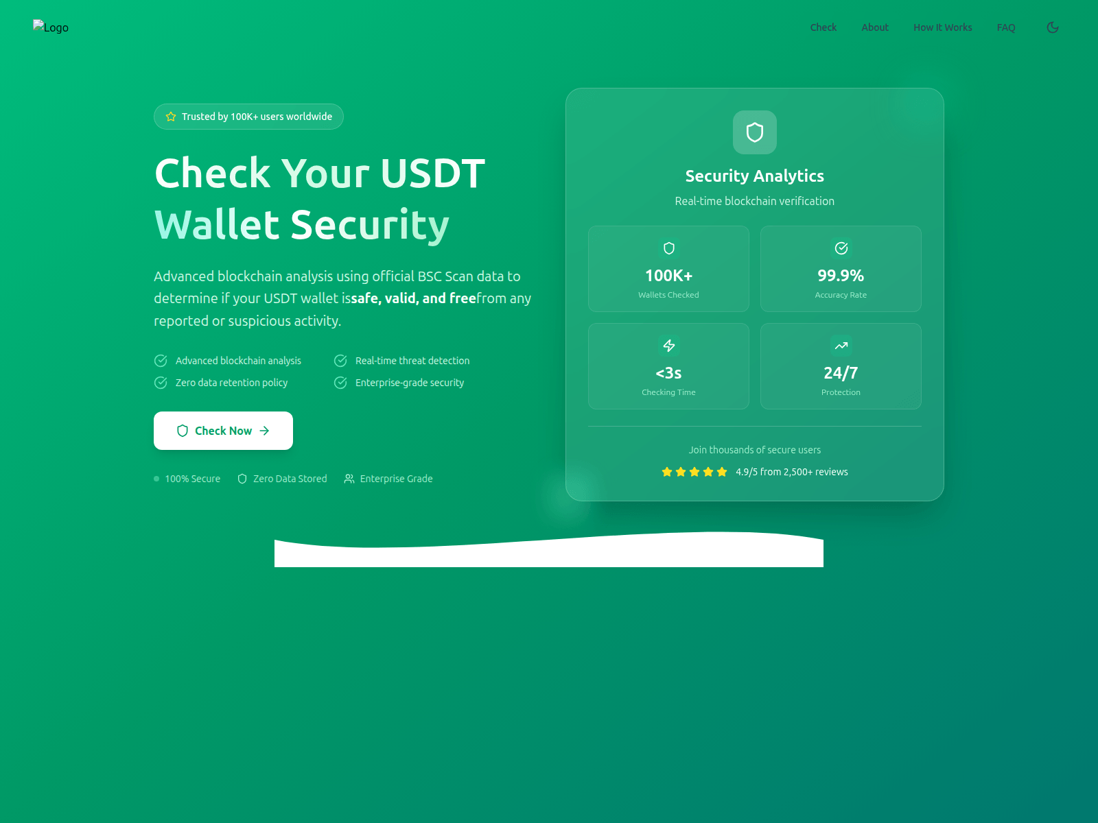 Screenshot of verifybsc.com