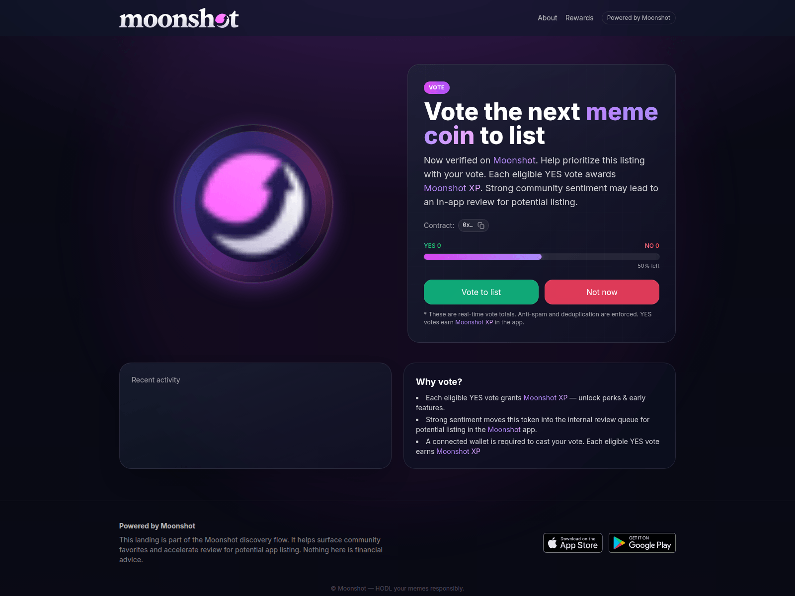 Screenshot of voting-moonshot.com