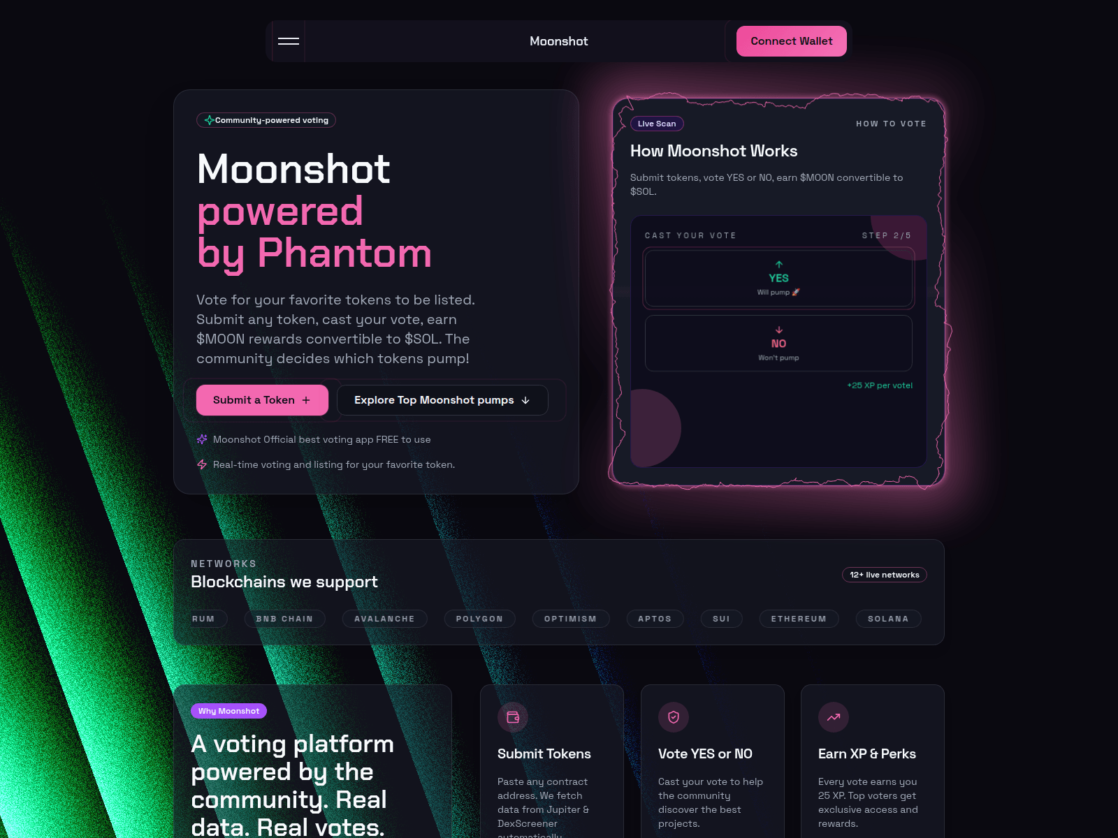 Screenshot of moonshot-app.com