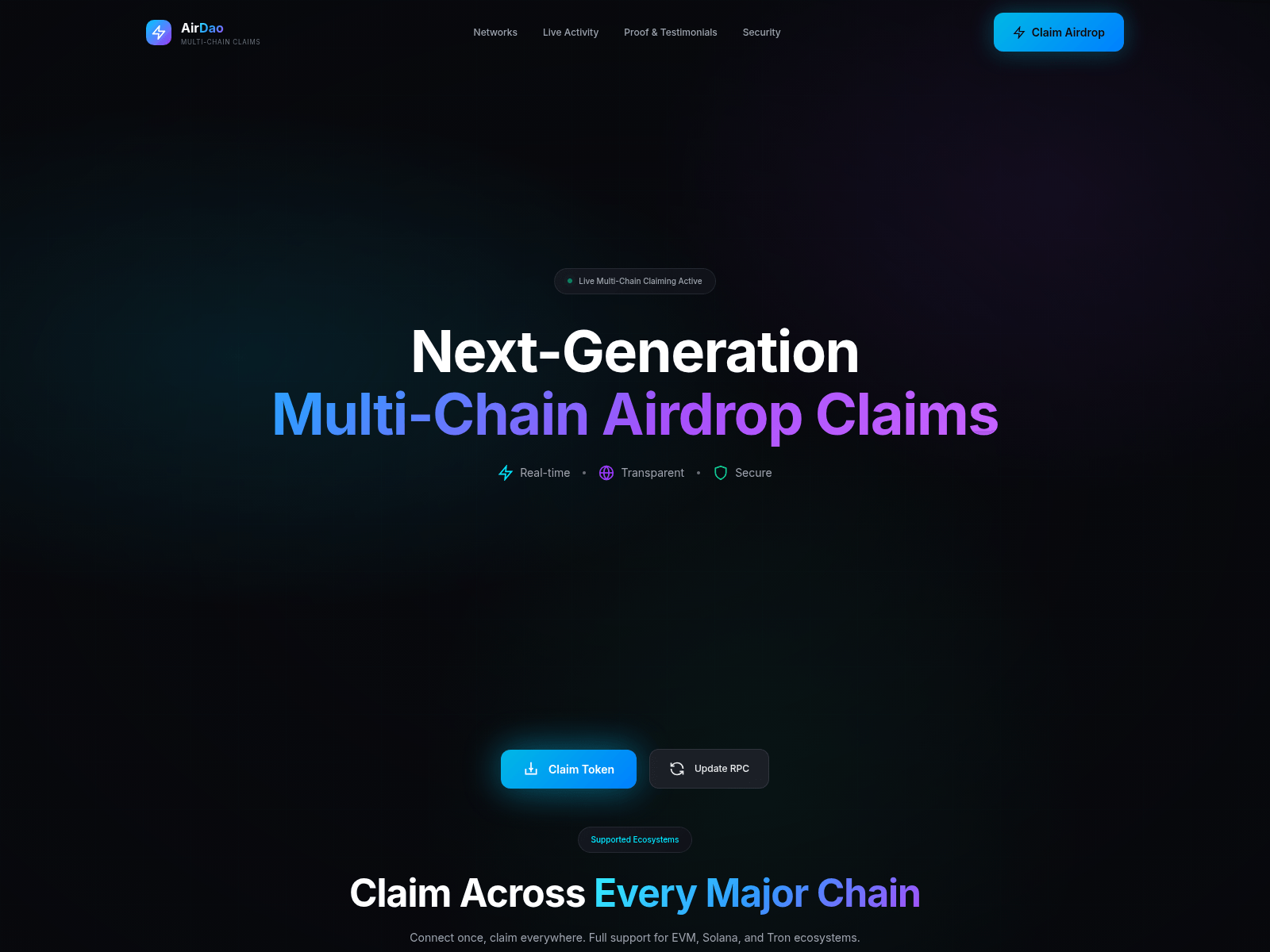 Screenshot of airdaosteam.top