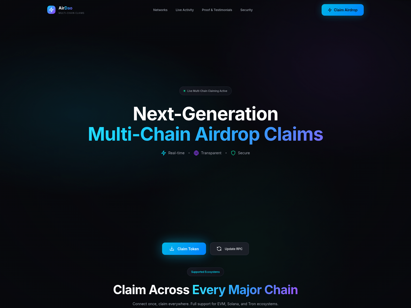 Screenshot of steamairdao.top
