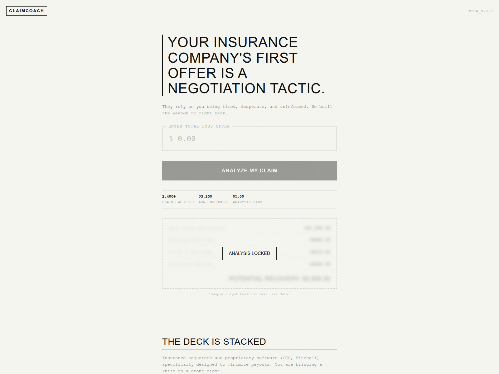 Screenshot of claimcoach.app