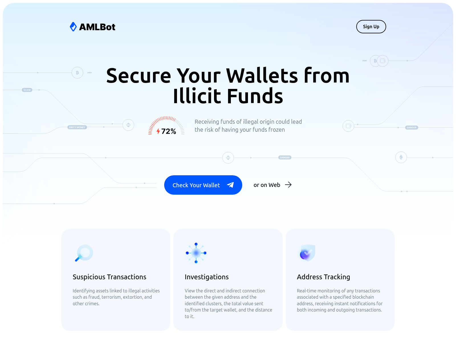 Forensic screenshot of aml-defend.one