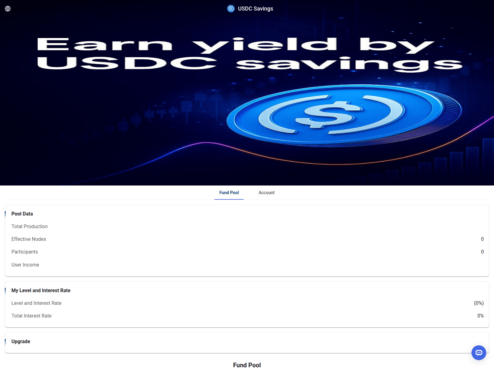 Screenshot of usdcsavings.vip
