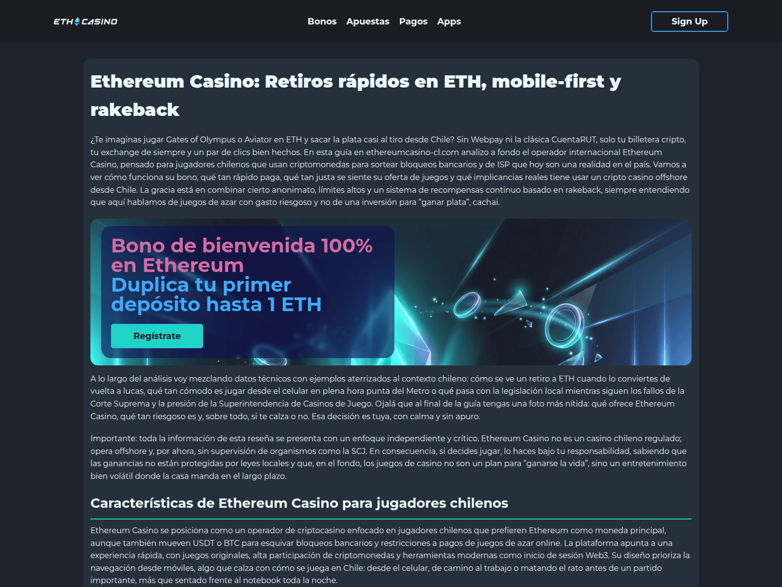 Screenshot of ethereumcasino-cl.com