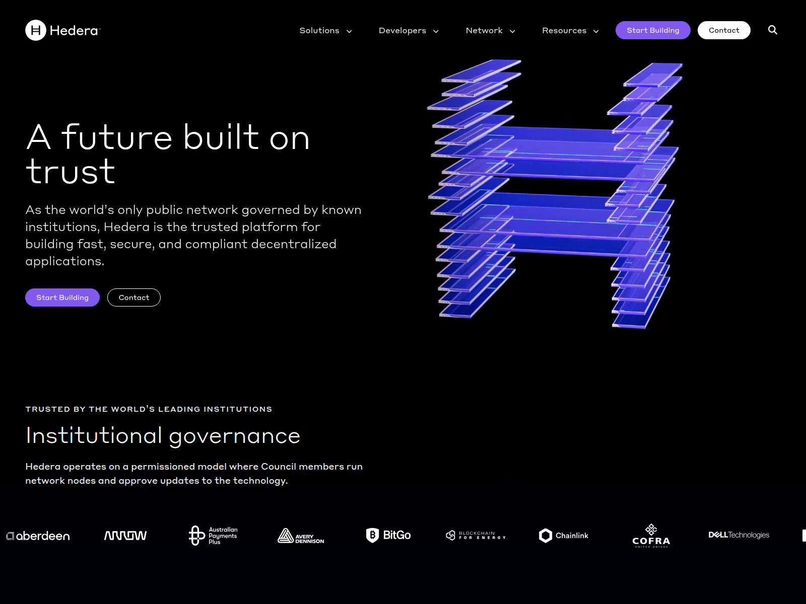 Screenshot of hederarise.com