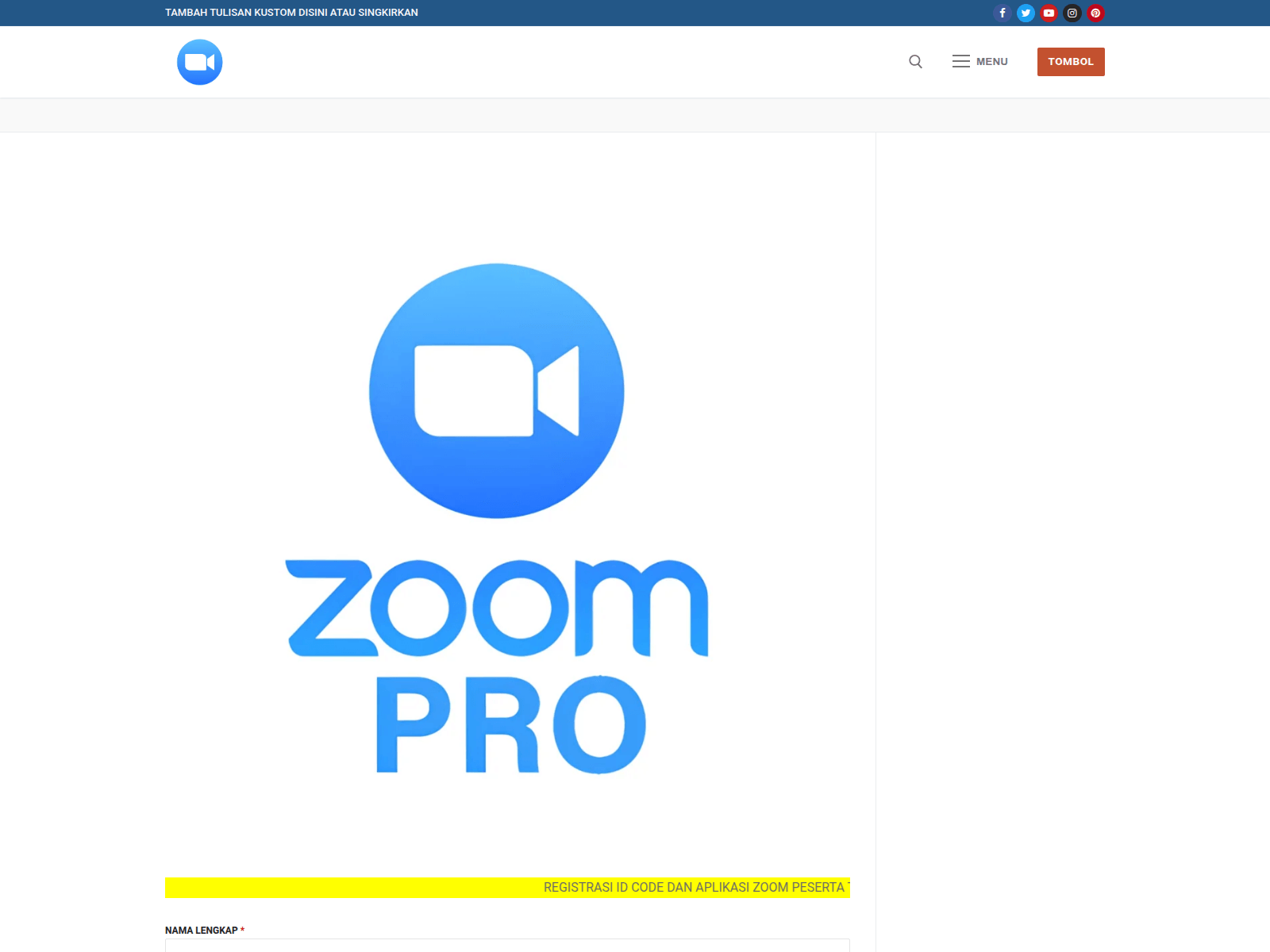 Screenshot of zoompremium1.bond