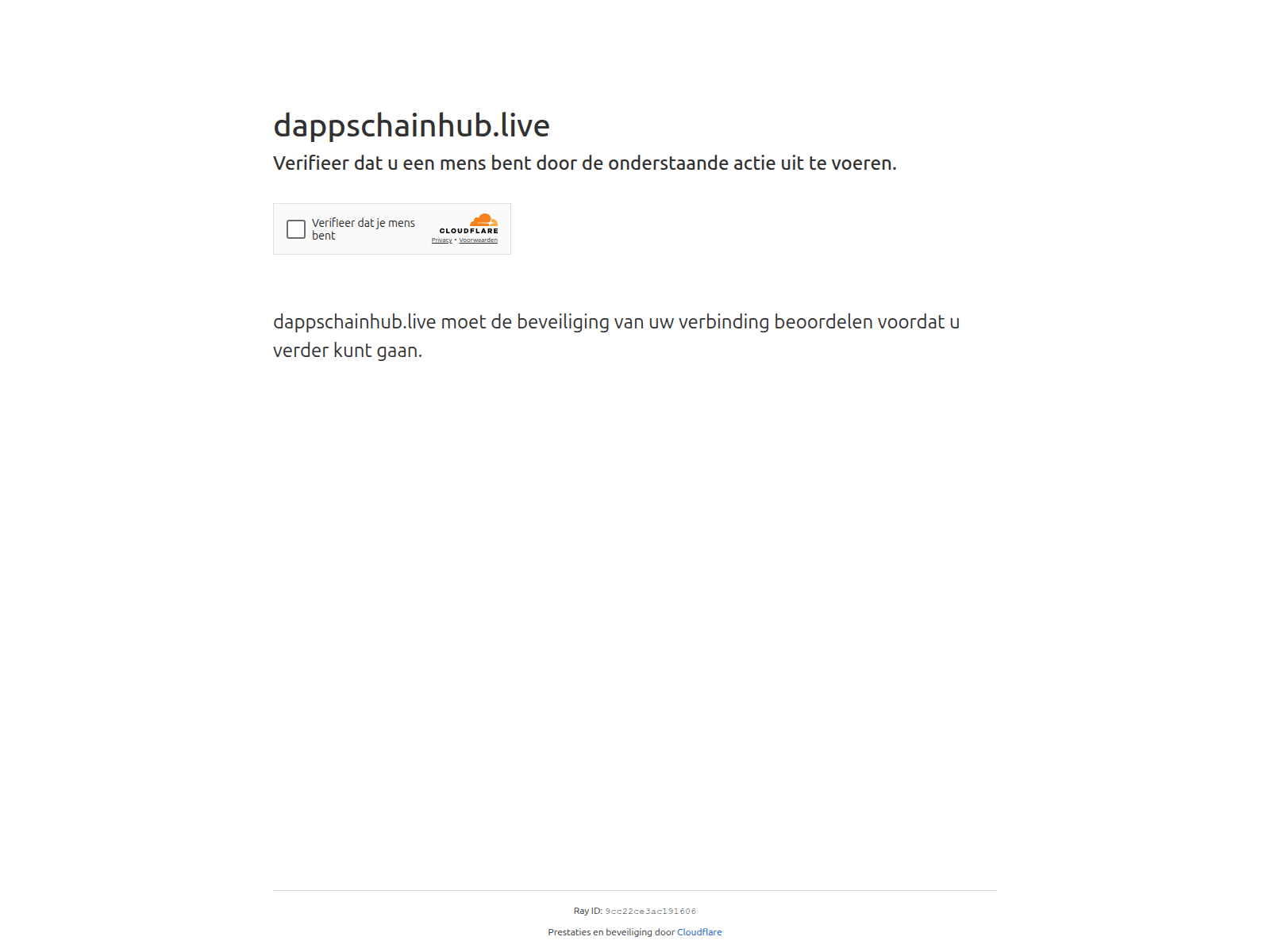 Screenshot of dappschainhub.live