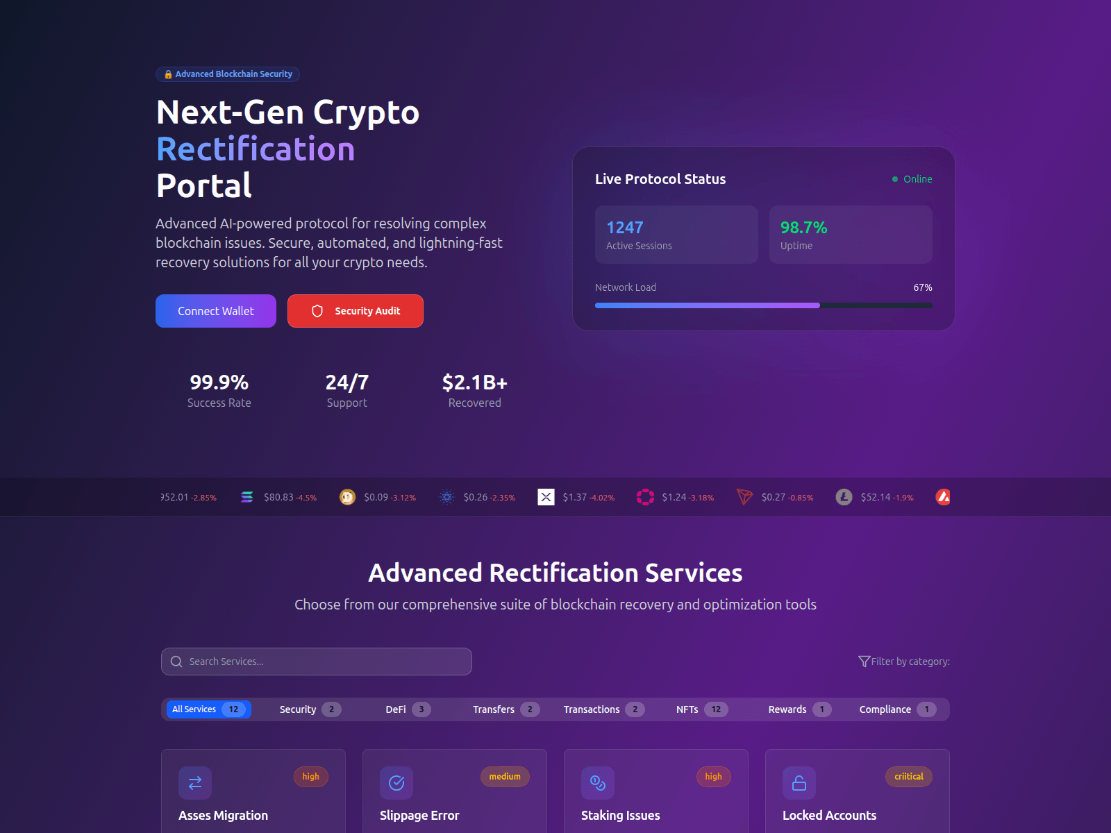 Screenshot of dappsfix.pro
