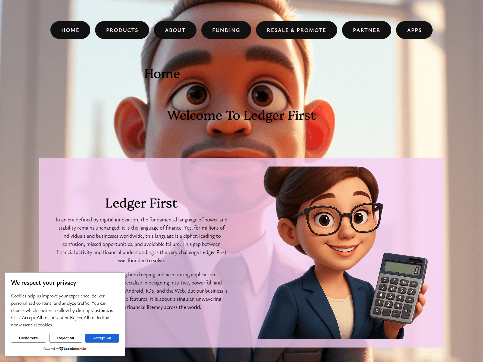 Screenshot of ledger-first.com