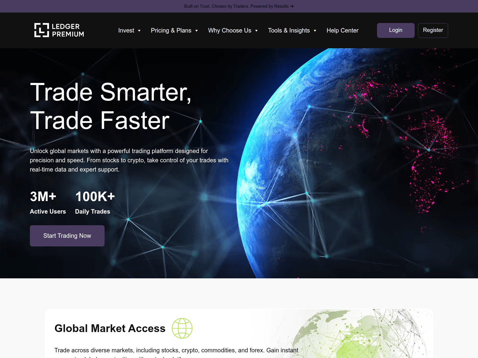 Screenshot of ledgerpremium.com