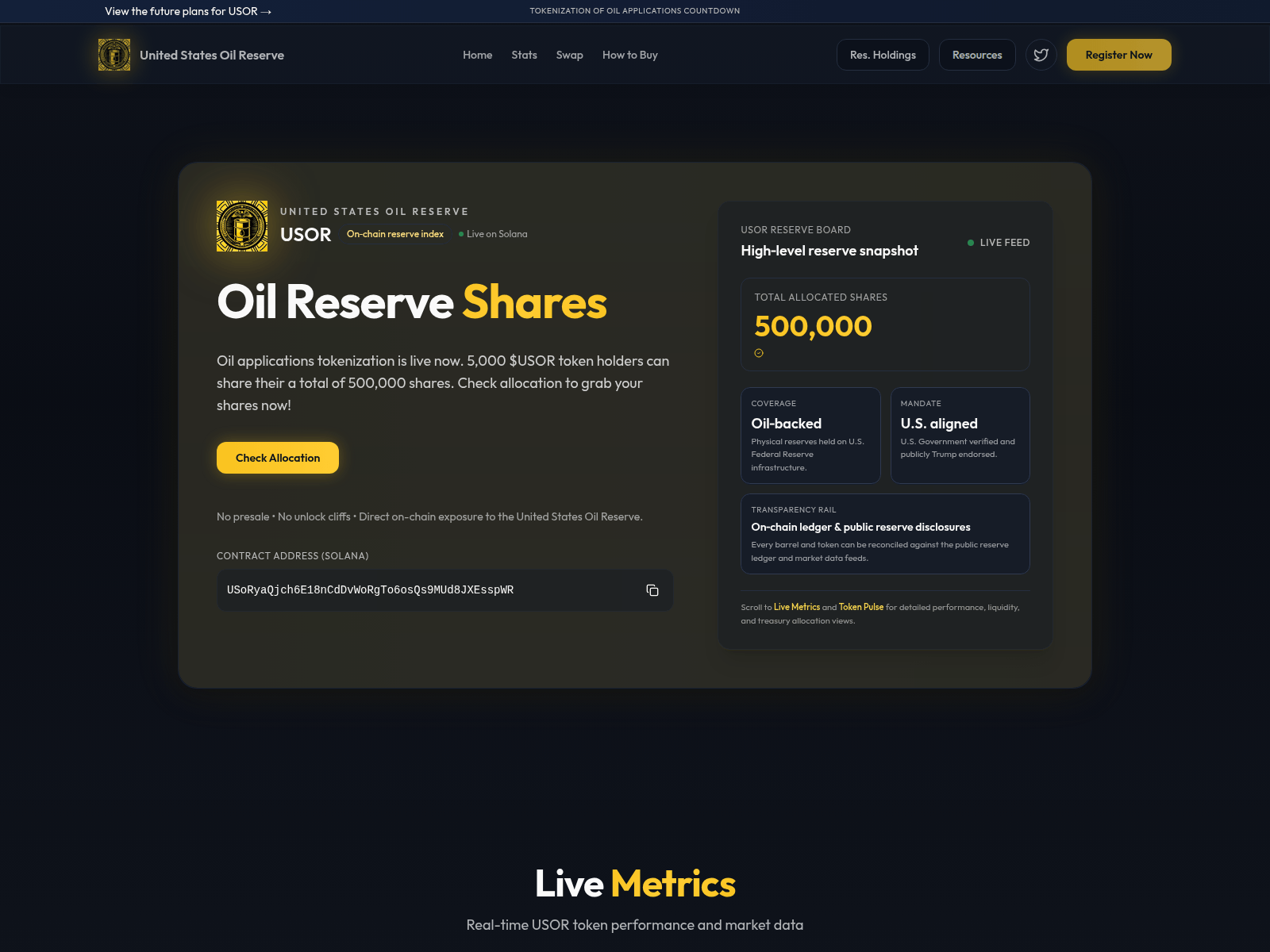 Screenshot of usro-reserve.com