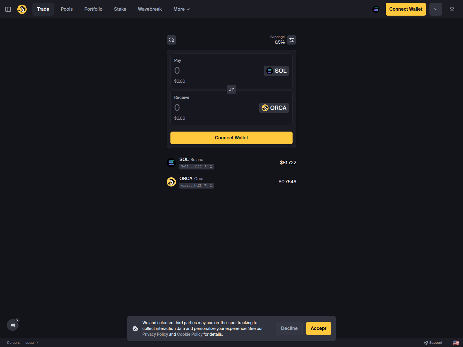 Screenshot of orca-finance.org