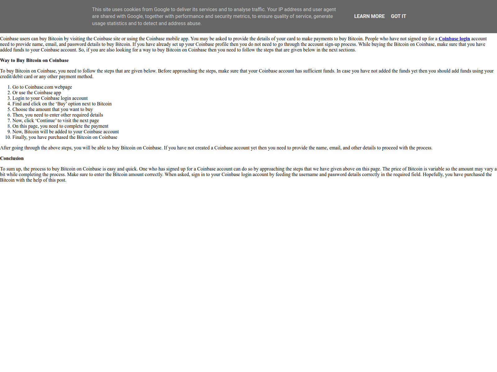 Screenshot of coiinbase-logiin.blogspot.de