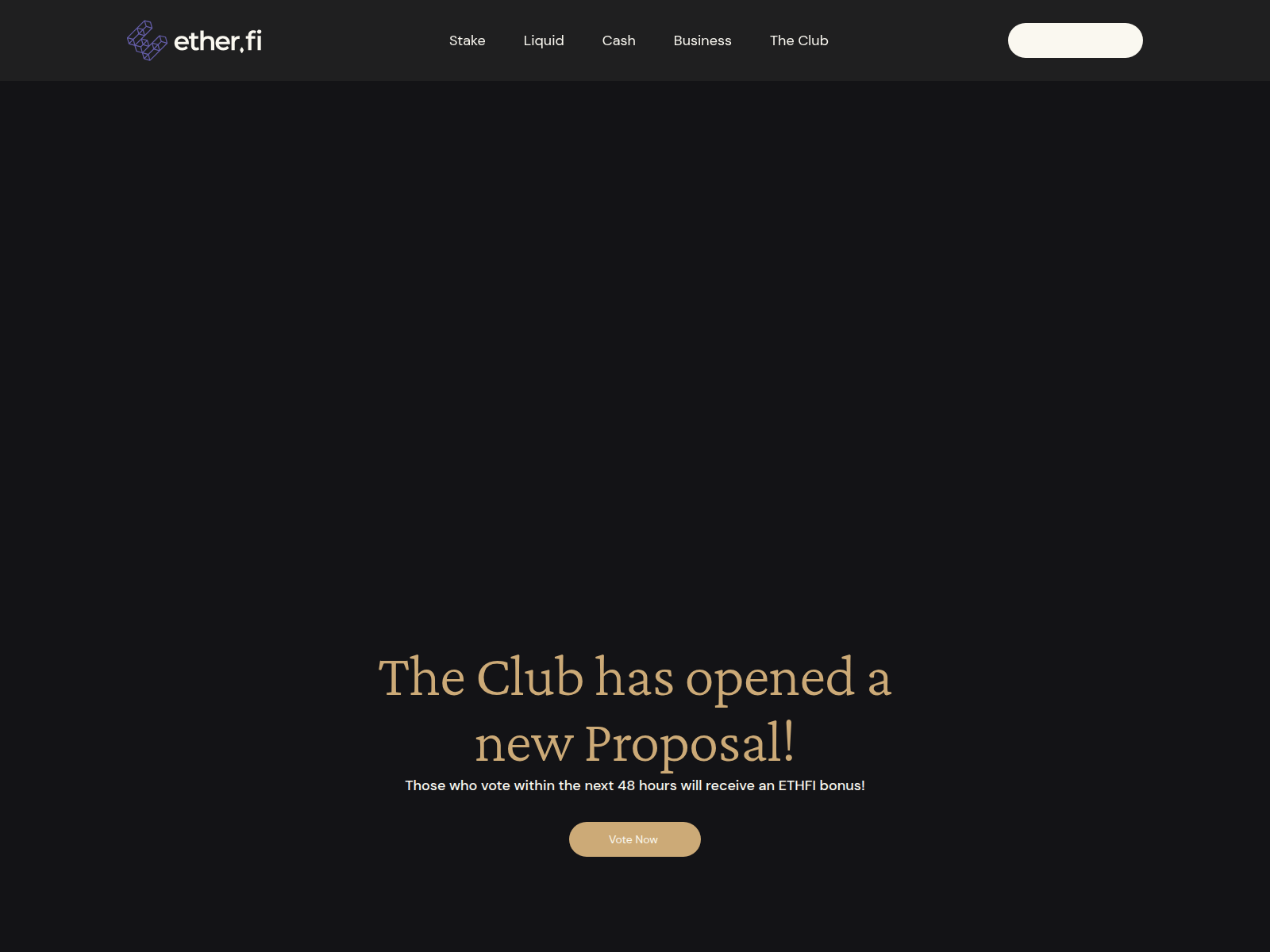 Screenshot of proposal-ether.xyz