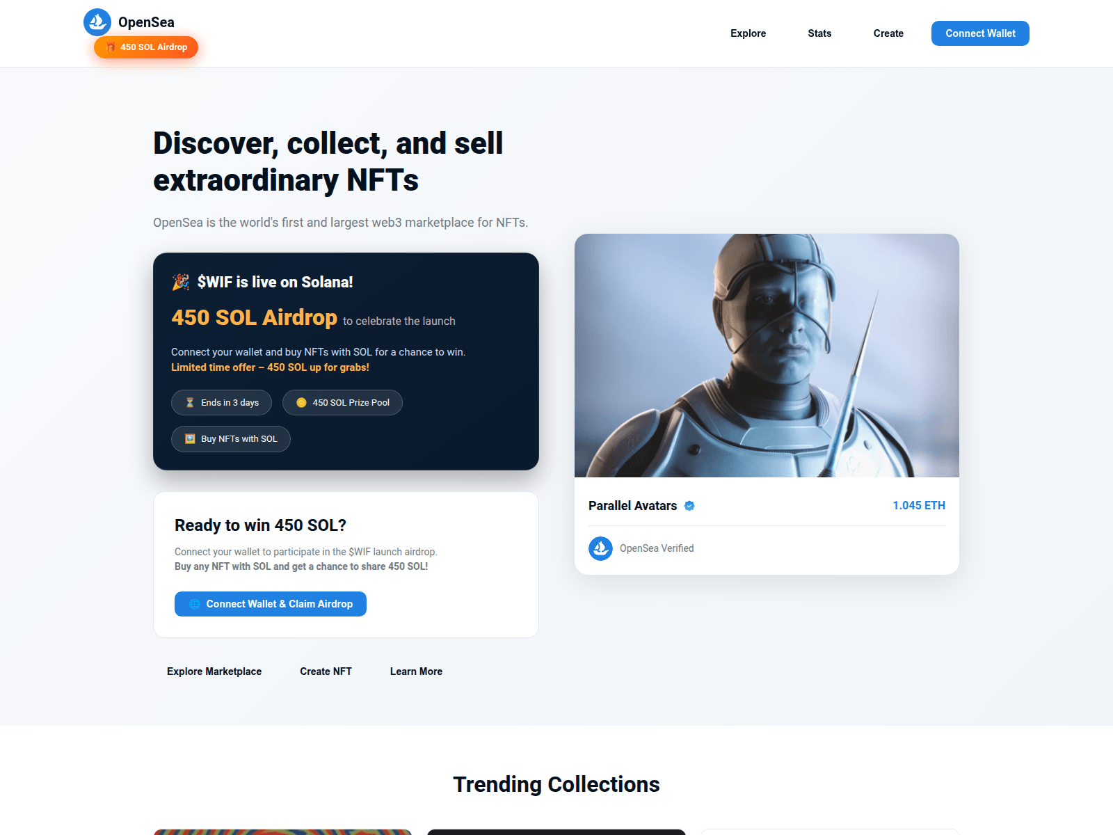 Screenshot of openseamarket.vip