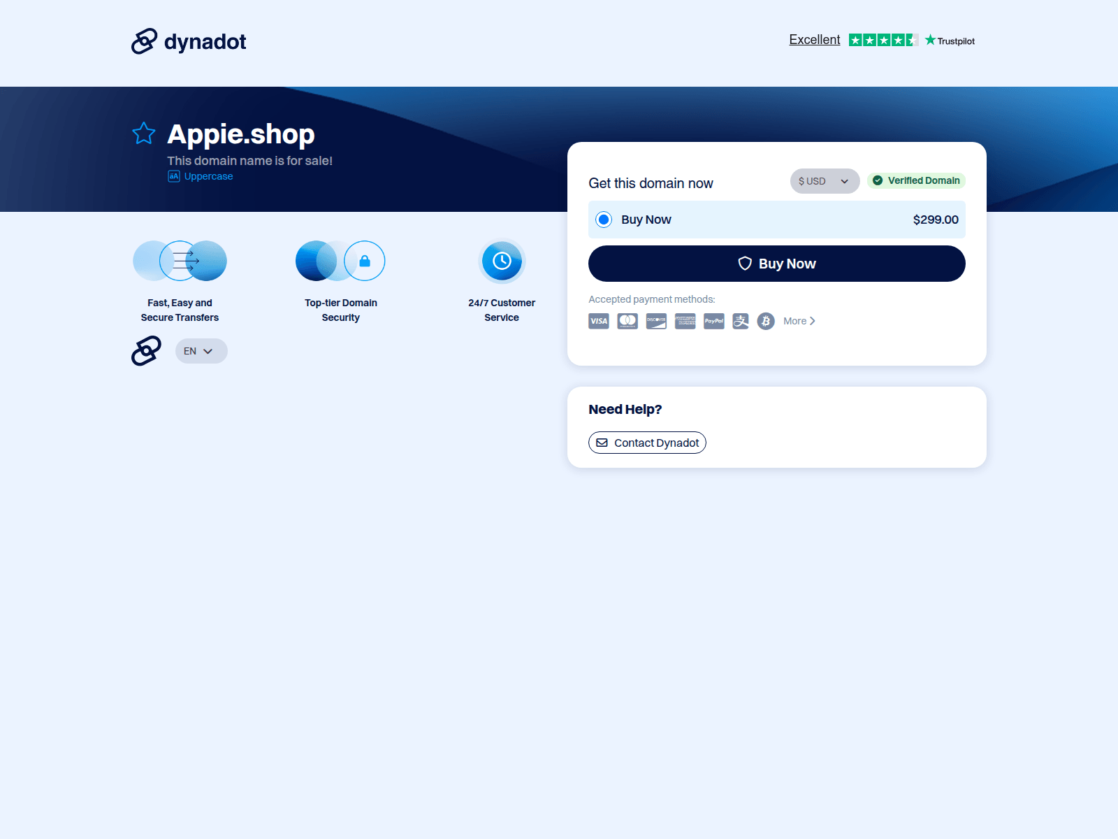 Screenshot of appie.shop