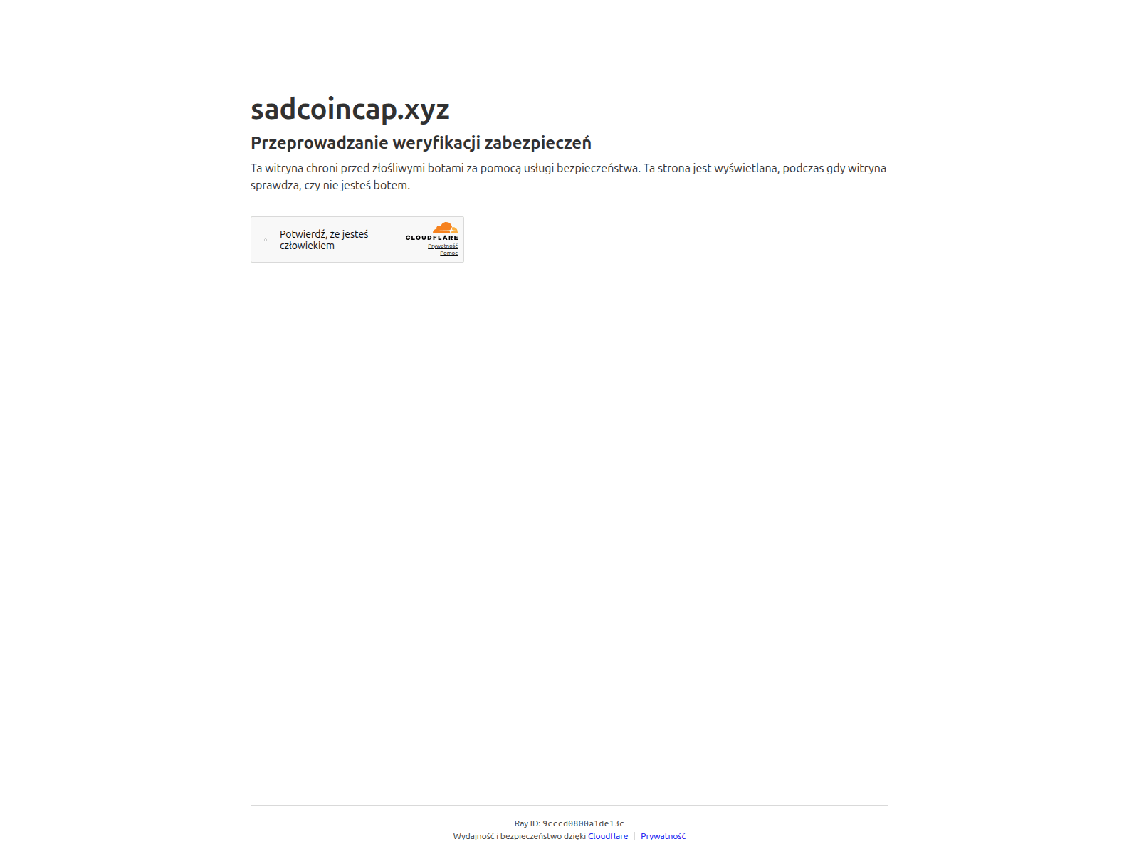 Screenshot of sadcoincap.xyz