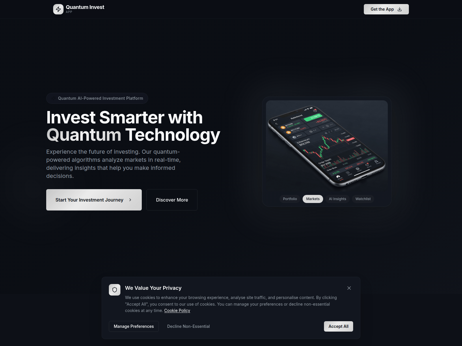 Screenshot of quantuminvest.app