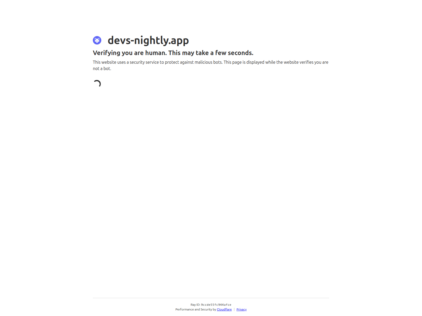 Screenshot of devs-nightly.app