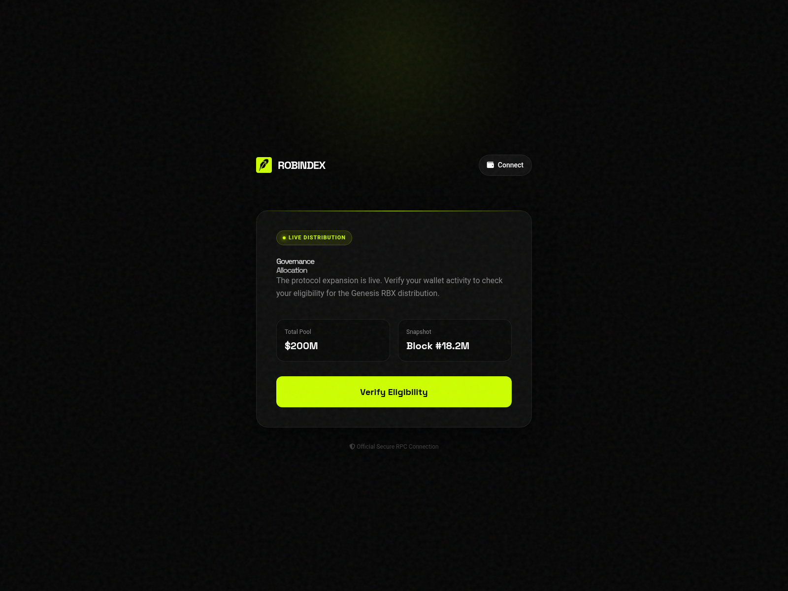 Screenshot of robindex.app