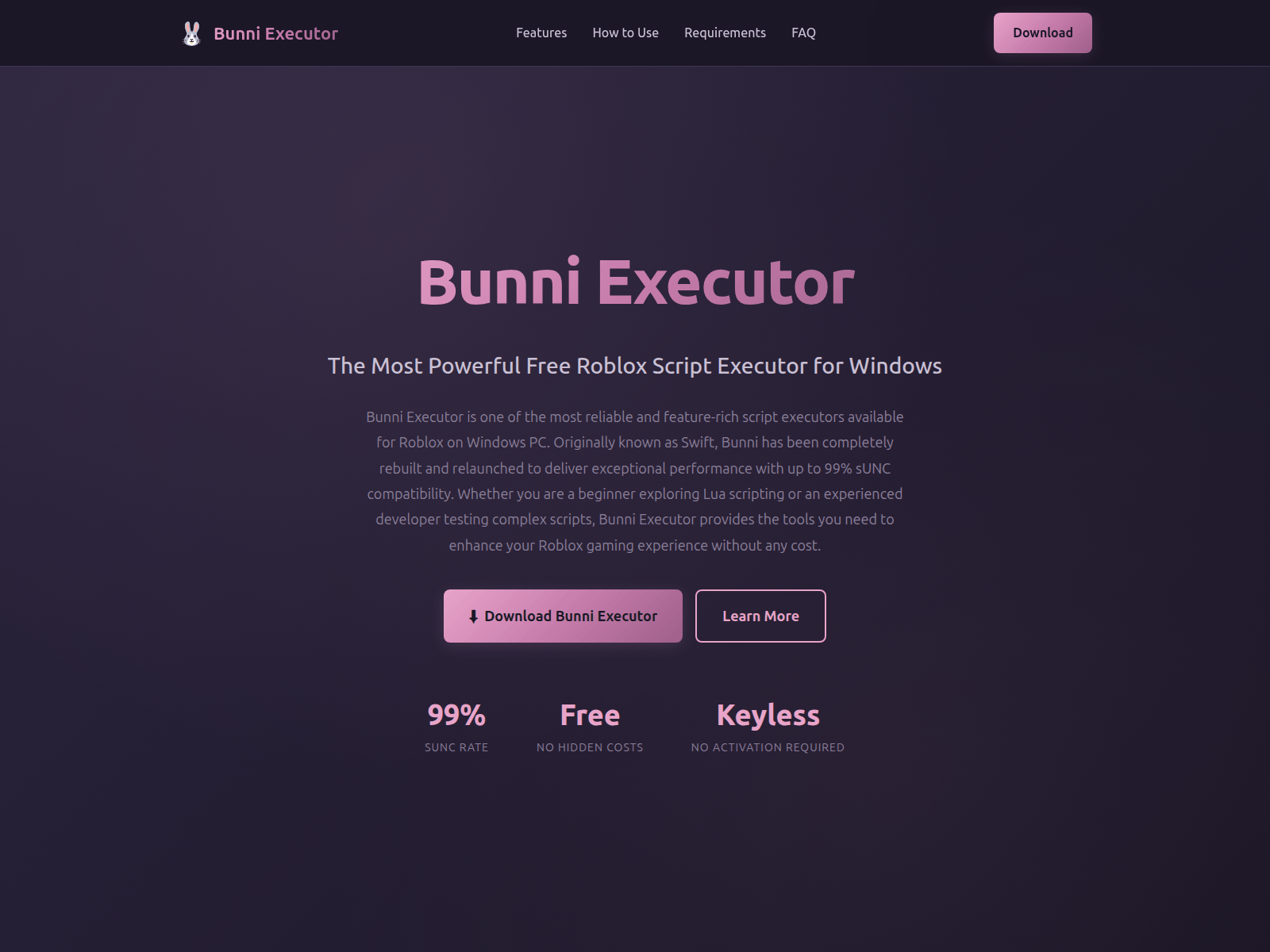 Screenshot of getbunni.app