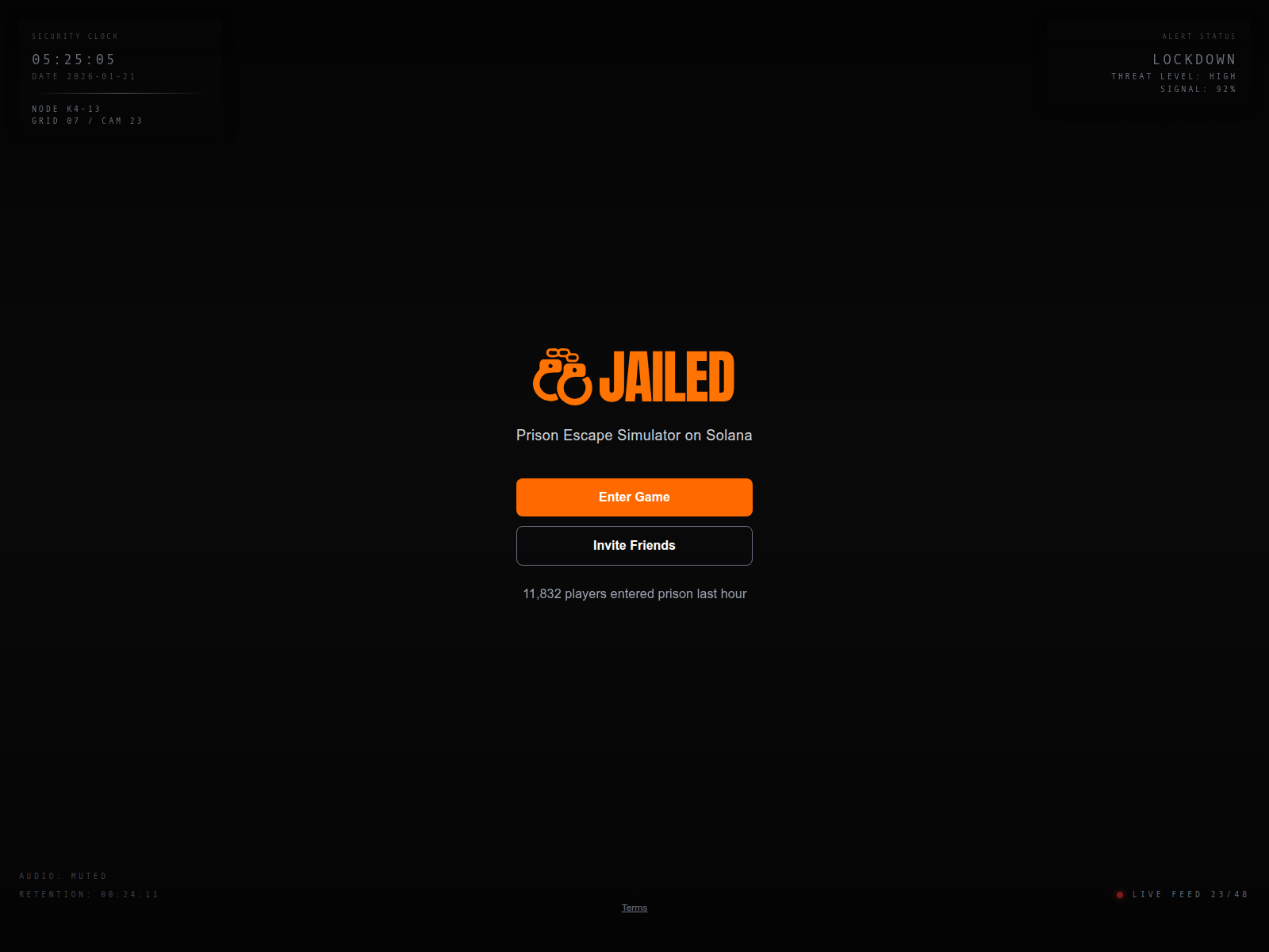 Screenshot of enter-jailedotfun.app