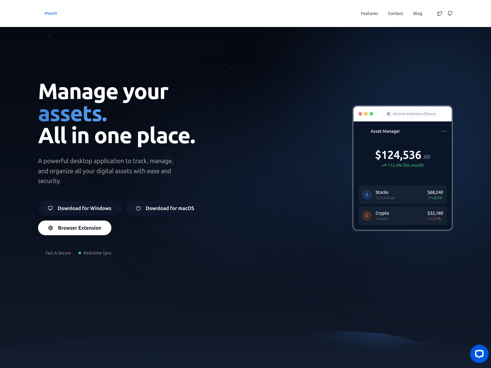 Screenshot of muundesktop.app
