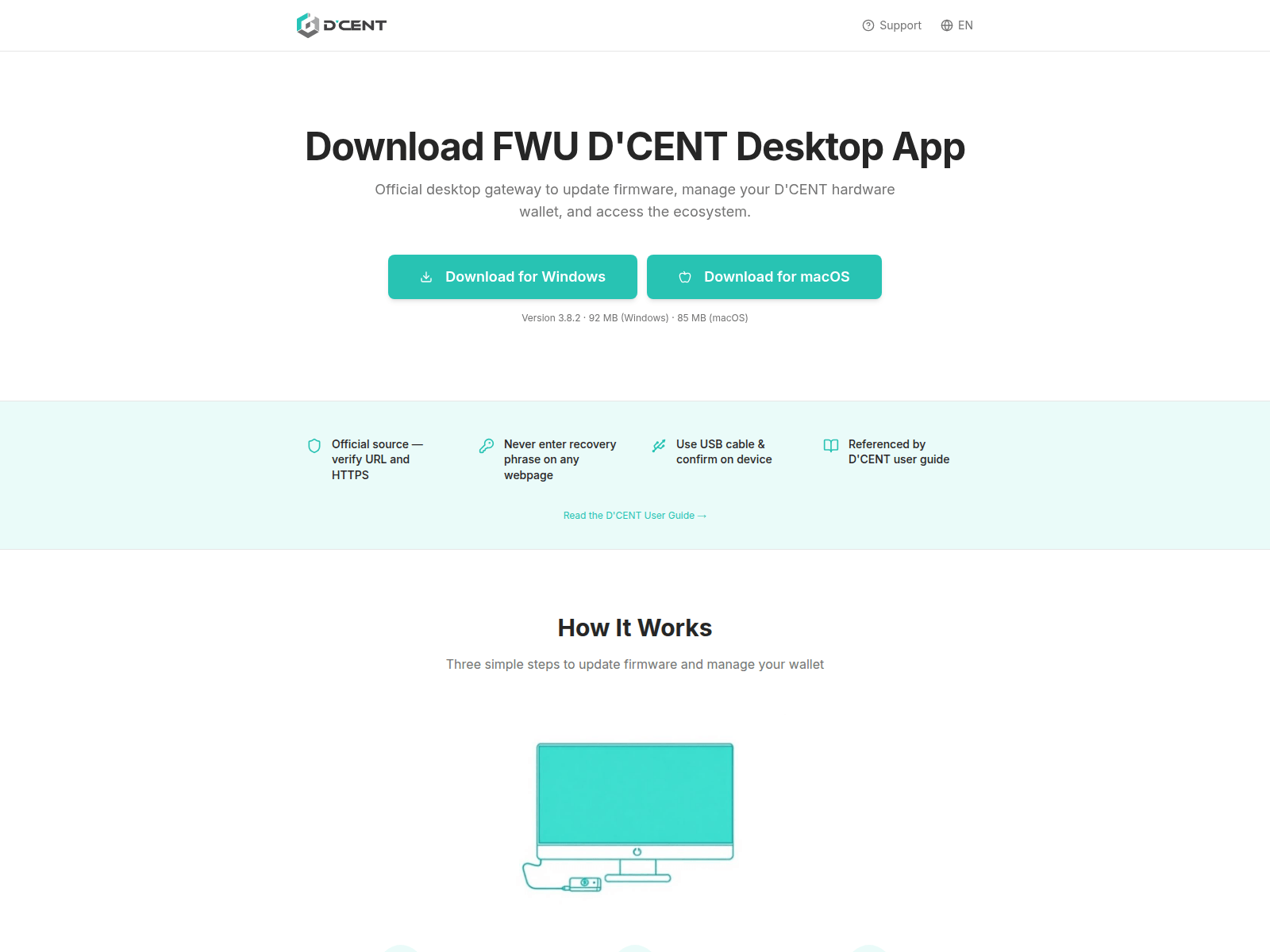 Screenshot of fwcdcentdesktop.app