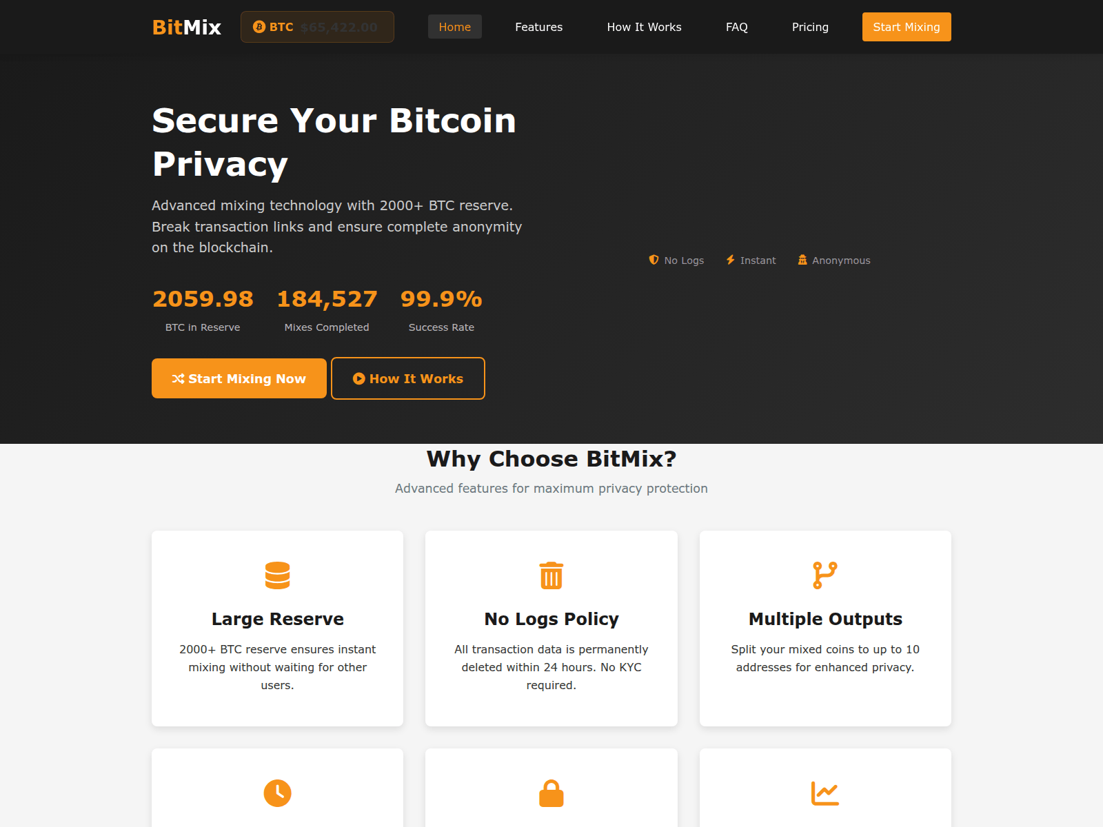 Screenshot of bitmix.cfd