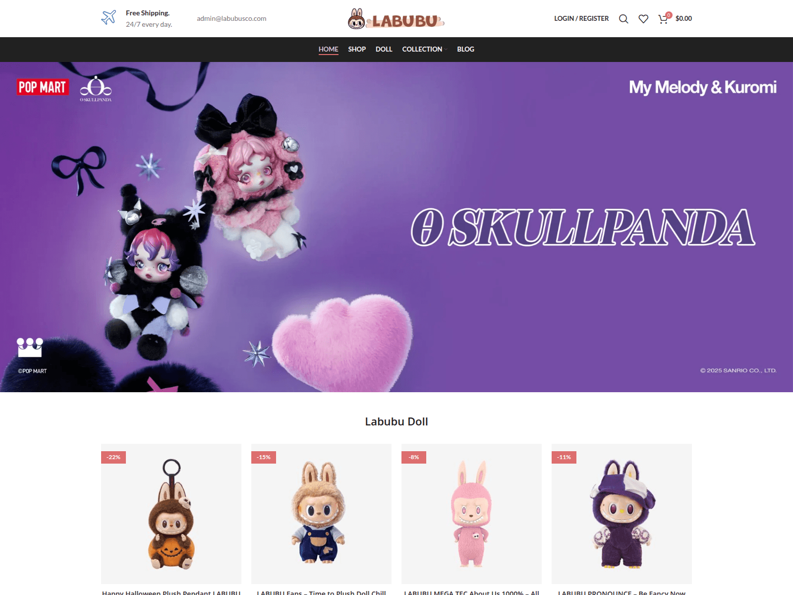 Screenshot of labubusco.com