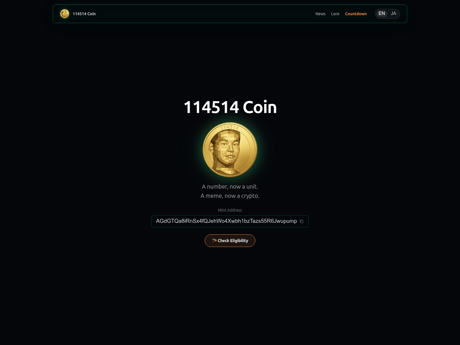 Screenshot of 114514meme.com