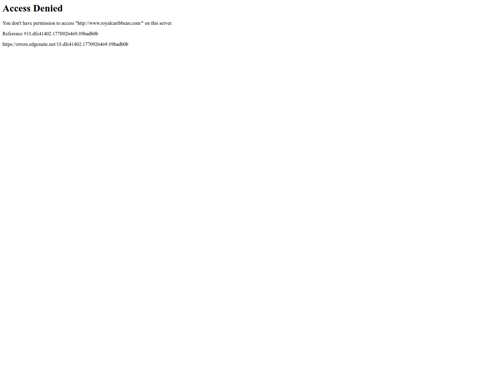 Screenshot of www-royalcaribbean.com