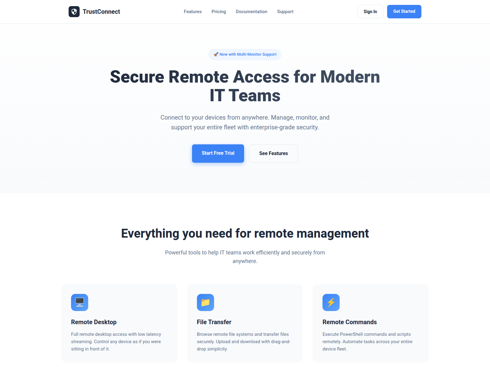 Screenshot of trustconnectsoftware.com