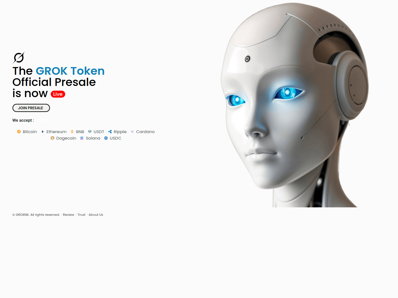 Screenshot of gro89k.com