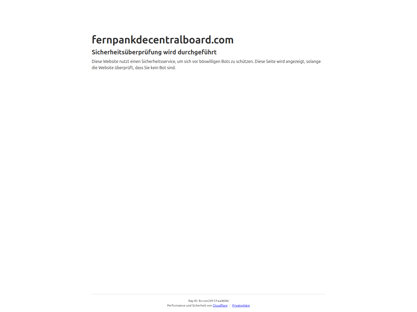Screenshot of fernpankdecentralboard.com