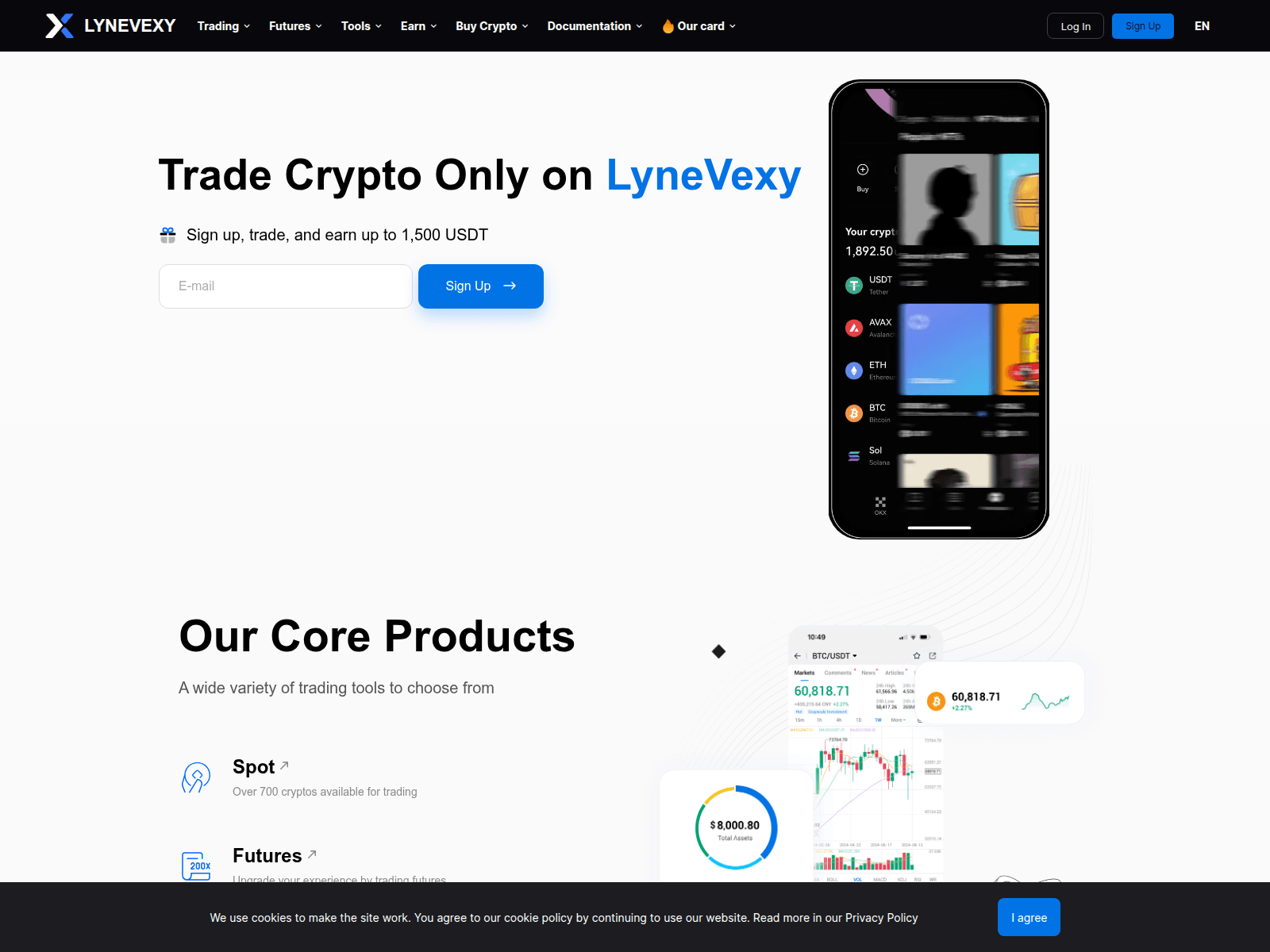 Screenshot of lynevexy.com
