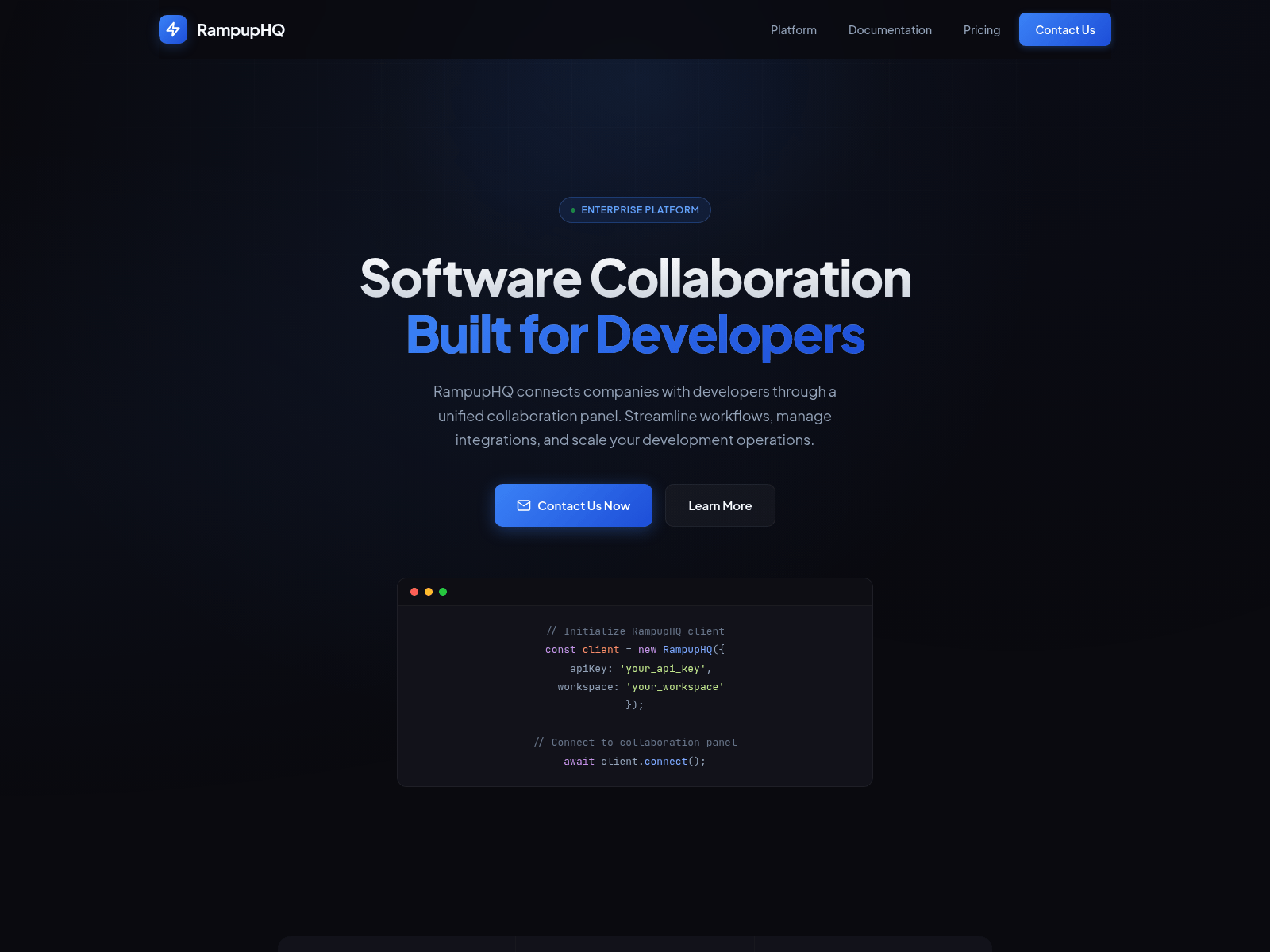 Screenshot of rampuphq.com