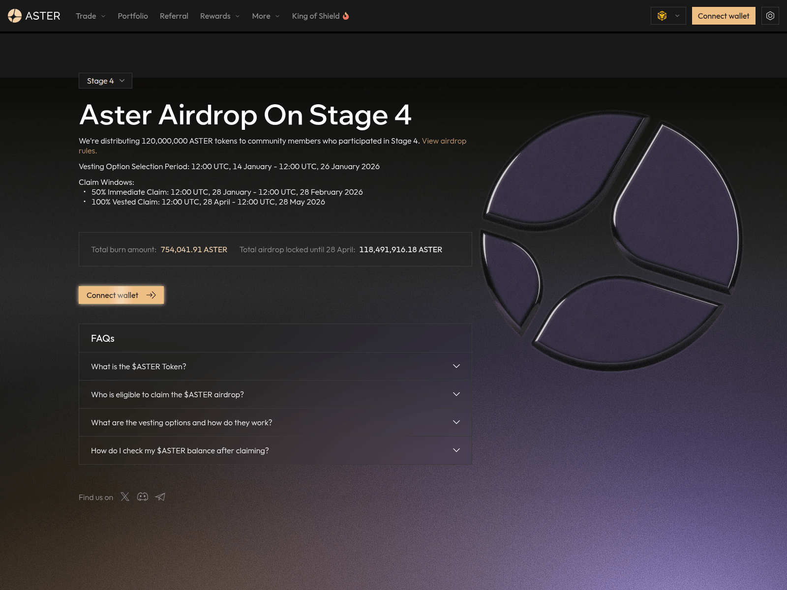 Screenshot of asterdex-rewards.com
