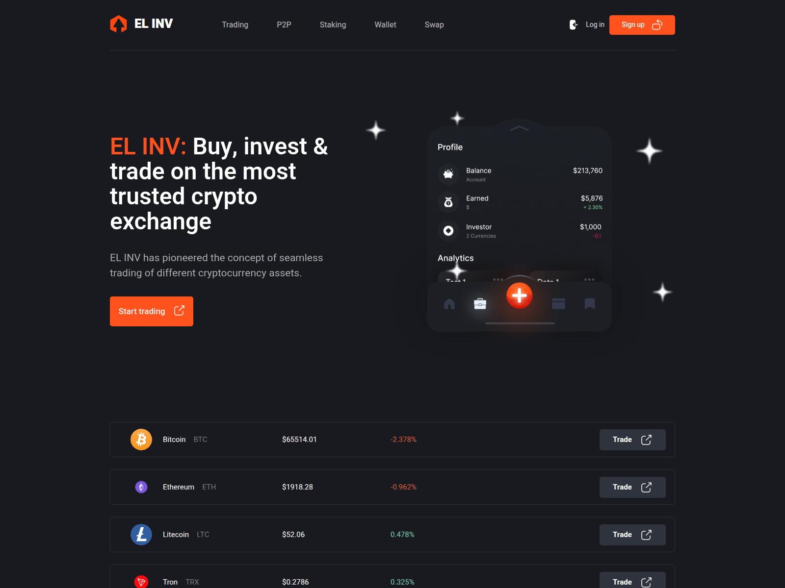 Screenshot of el-inv.com