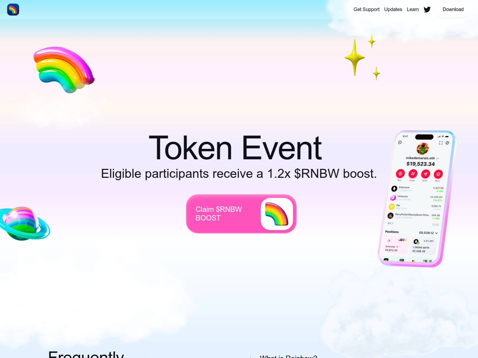 Screenshot of rainbow-token.com
