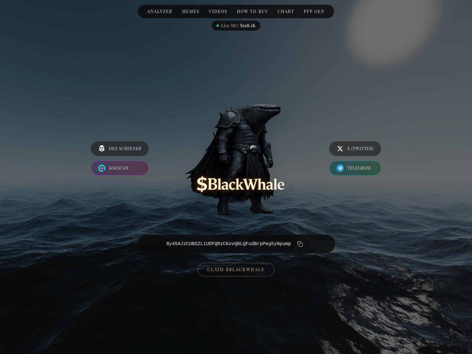 Screenshot of biackwhale.fun