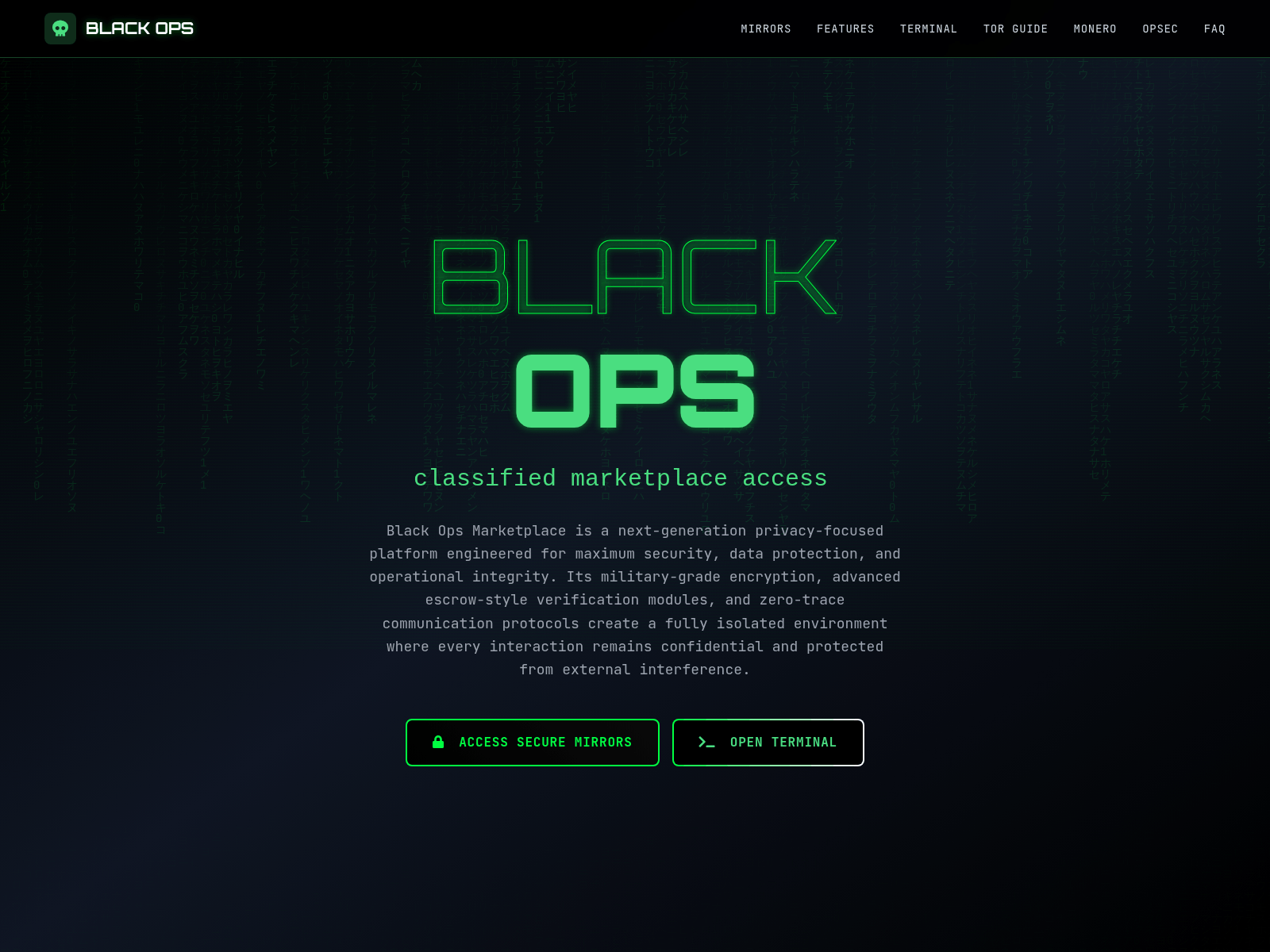 Screenshot of blackops1darknet.info