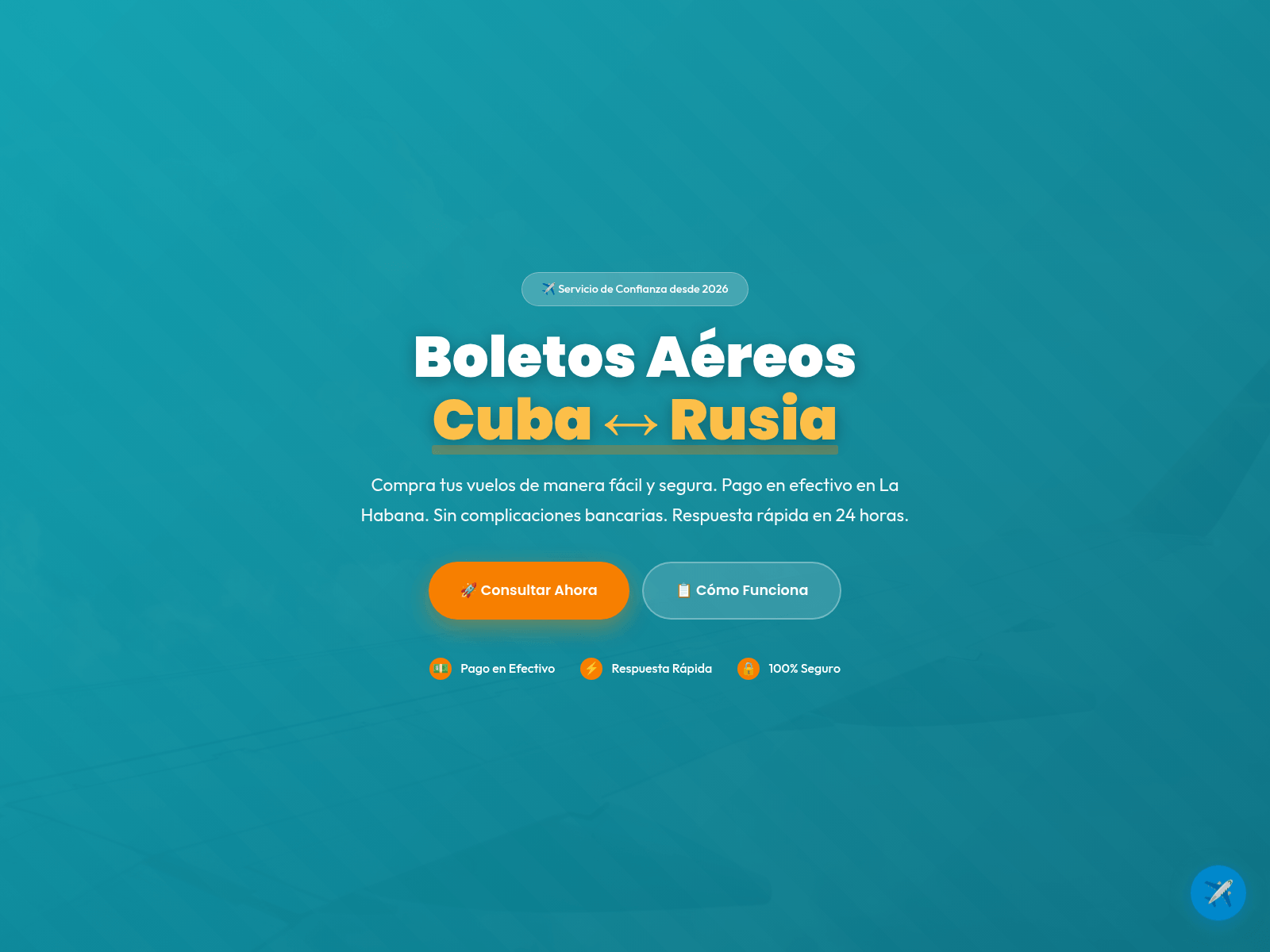 Screenshot of vuelos-cuba-rusia.info