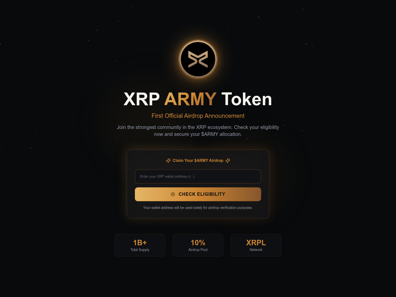 Screenshot of xrplarmy.info