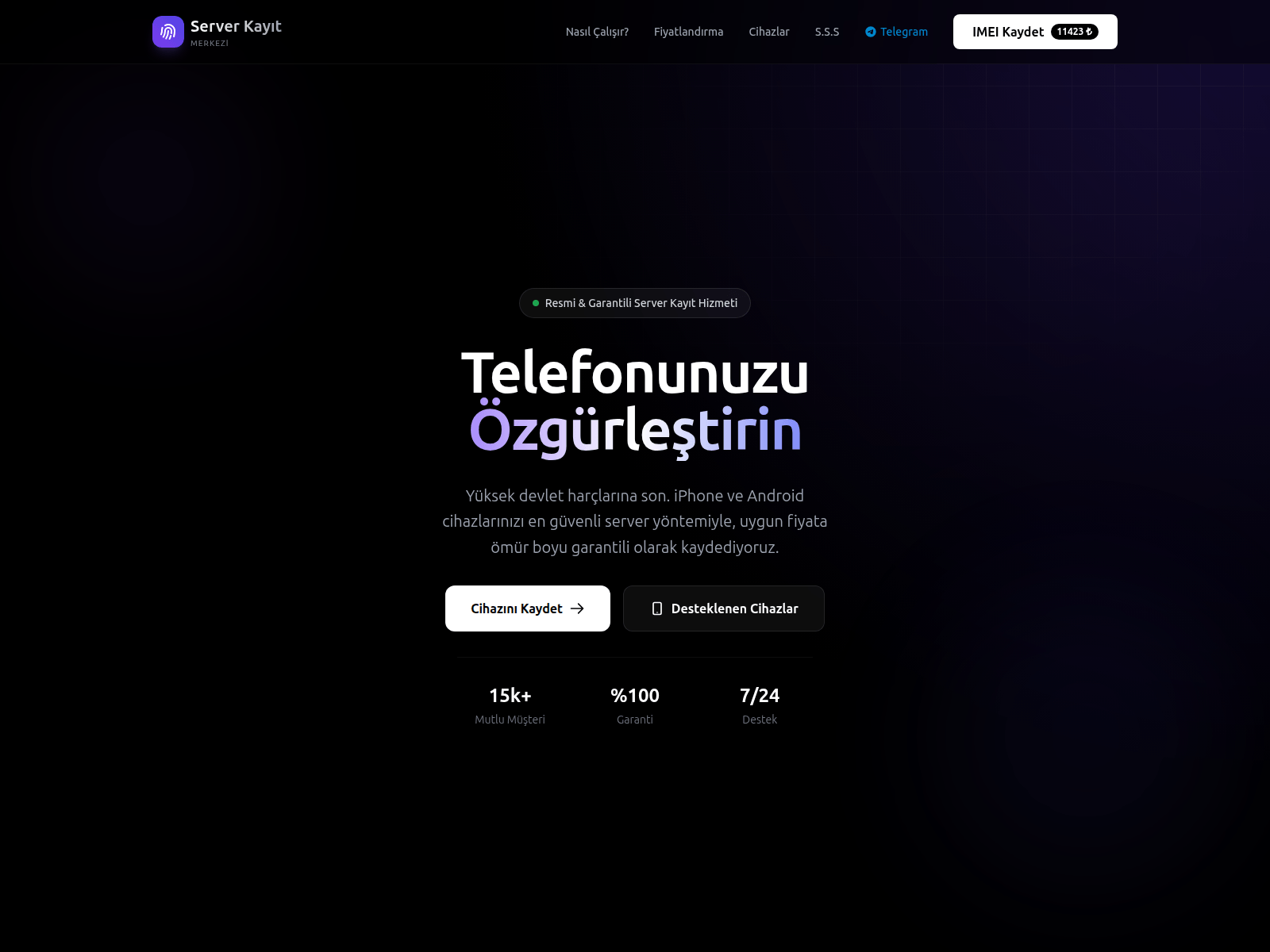 Screenshot of imeikayit.info