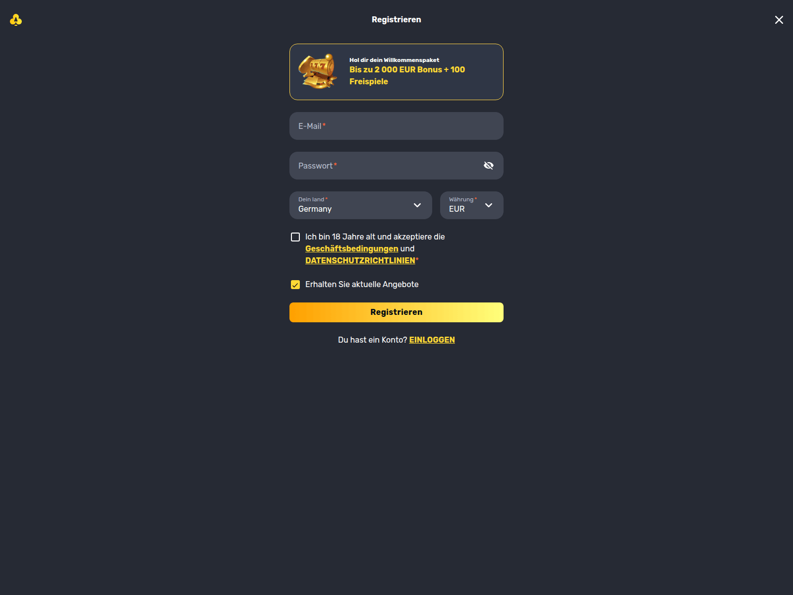 Screenshot of jokaroomcasinologin.live